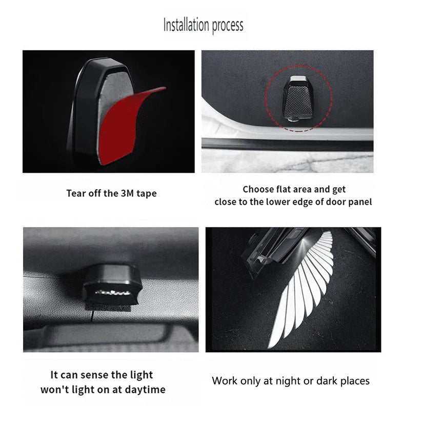 Car Door Angel Wing Welcome Light