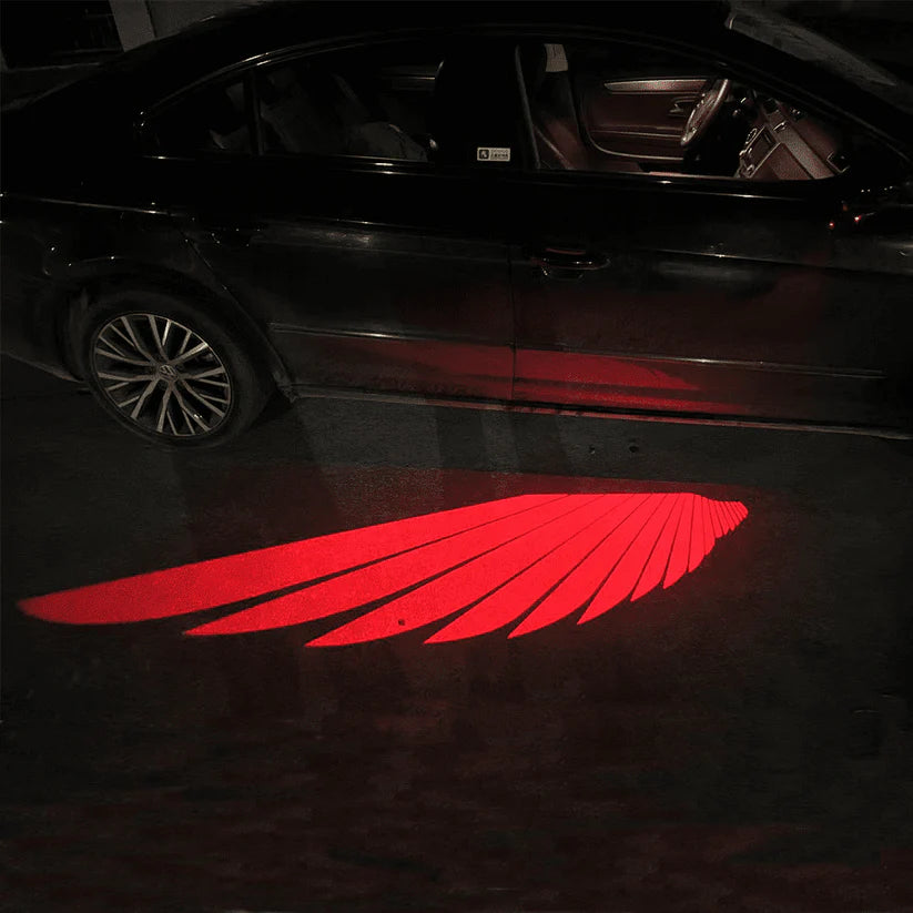 Éclairage d'ambiance de rétroviseur universel "Ailes d'ange"