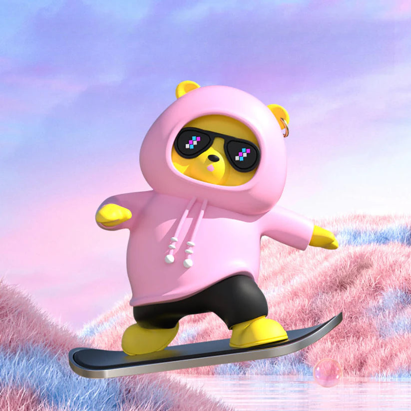 Skate Bear Car Dashboard Ornament