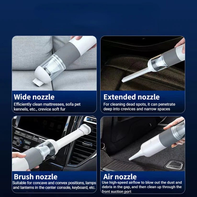 Aspirateur de voiture sans fil portatif