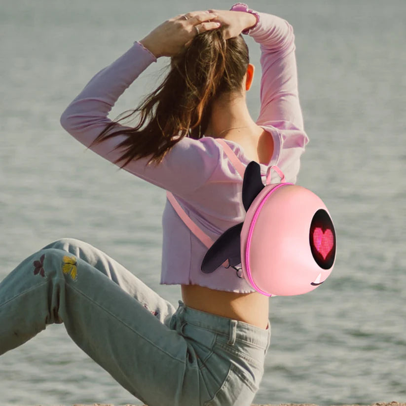 Programmable LED Angel Backpack