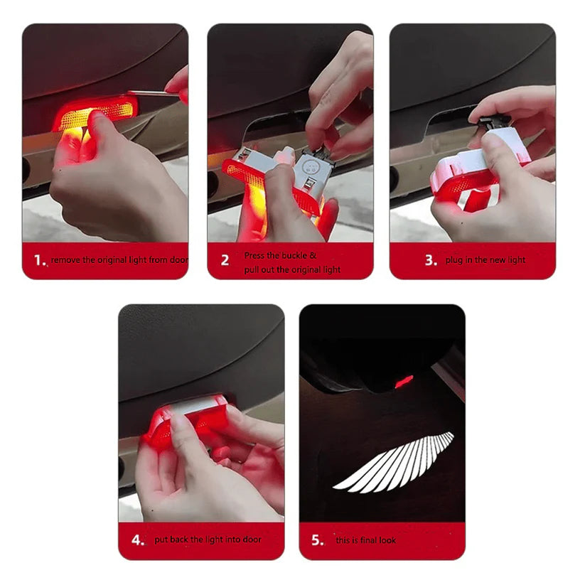 Car Door Angel Wing Welcome Light