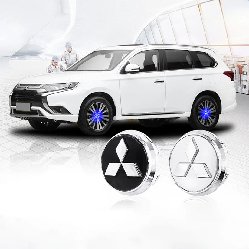 4 enjoliveurs de roue flottants à LED auto-alimentés