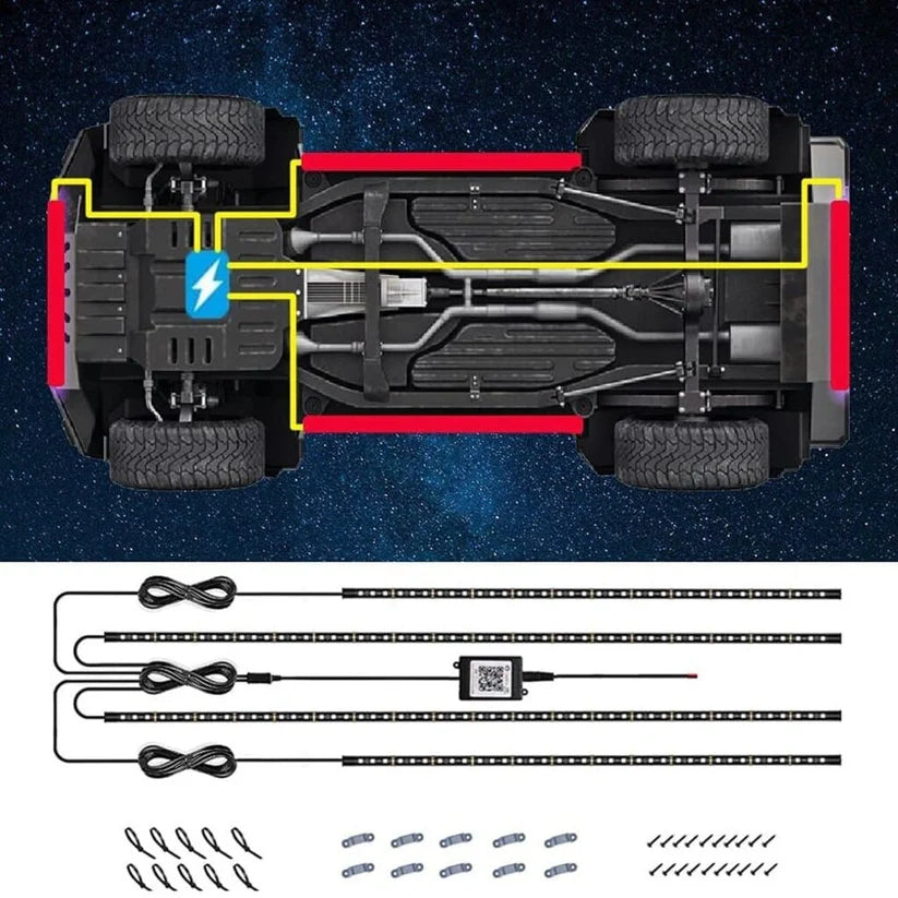 Car Underbody LED Ambient Light Kit