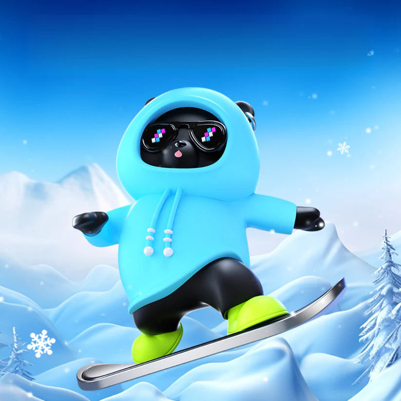 Skate Bear Car Dashboard Ornament
