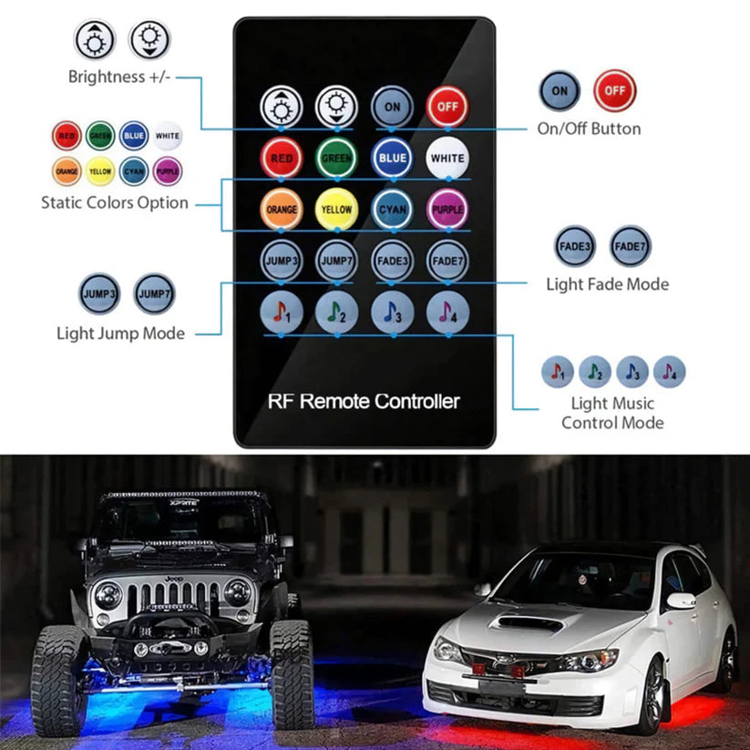 Car Underbody LED Ambient Light Kit