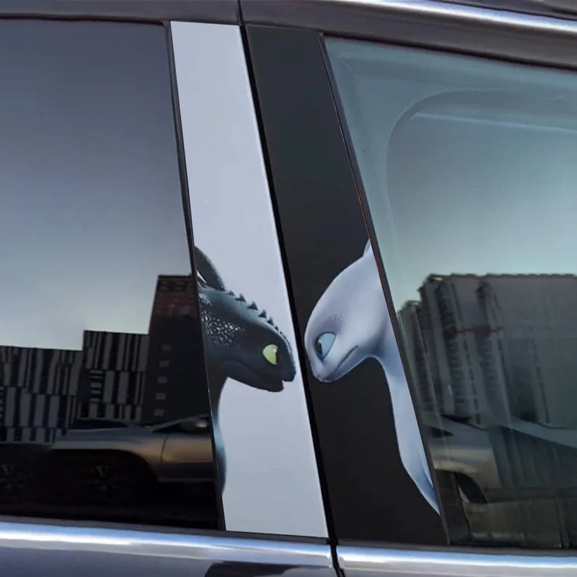 Autocollant de voiture animaux cool