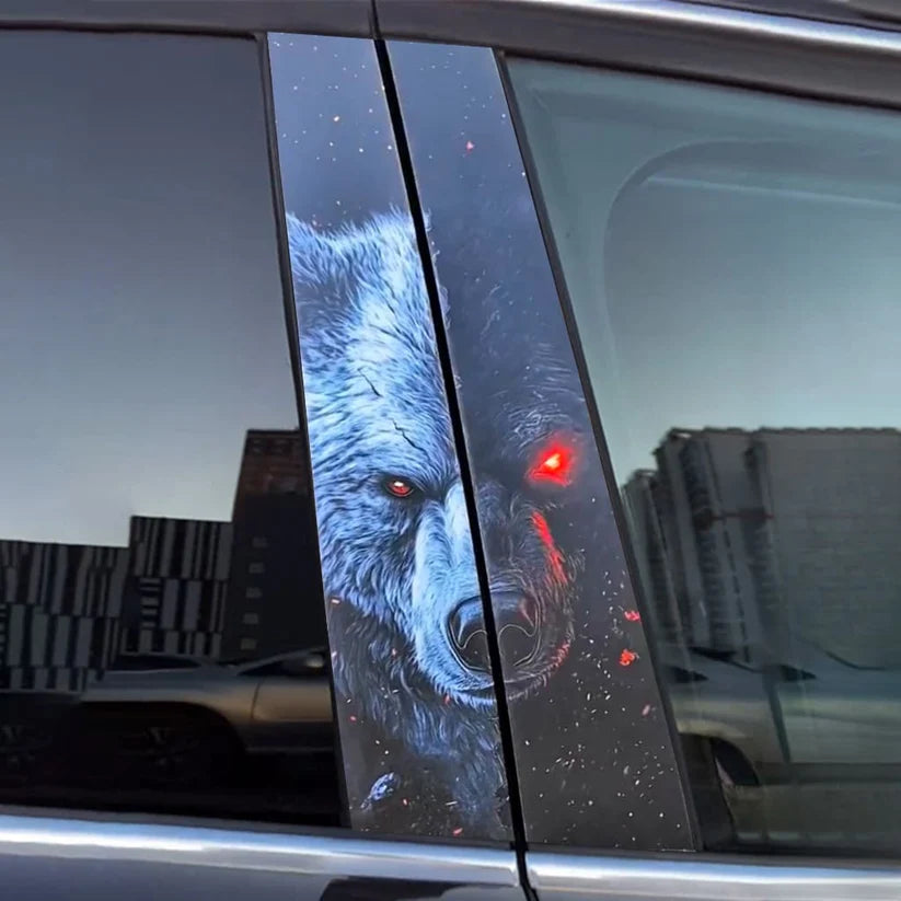 Autocollant de voiture animaux cool