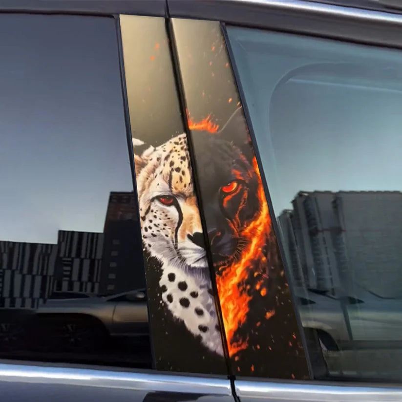 Autocollant de voiture animaux cool