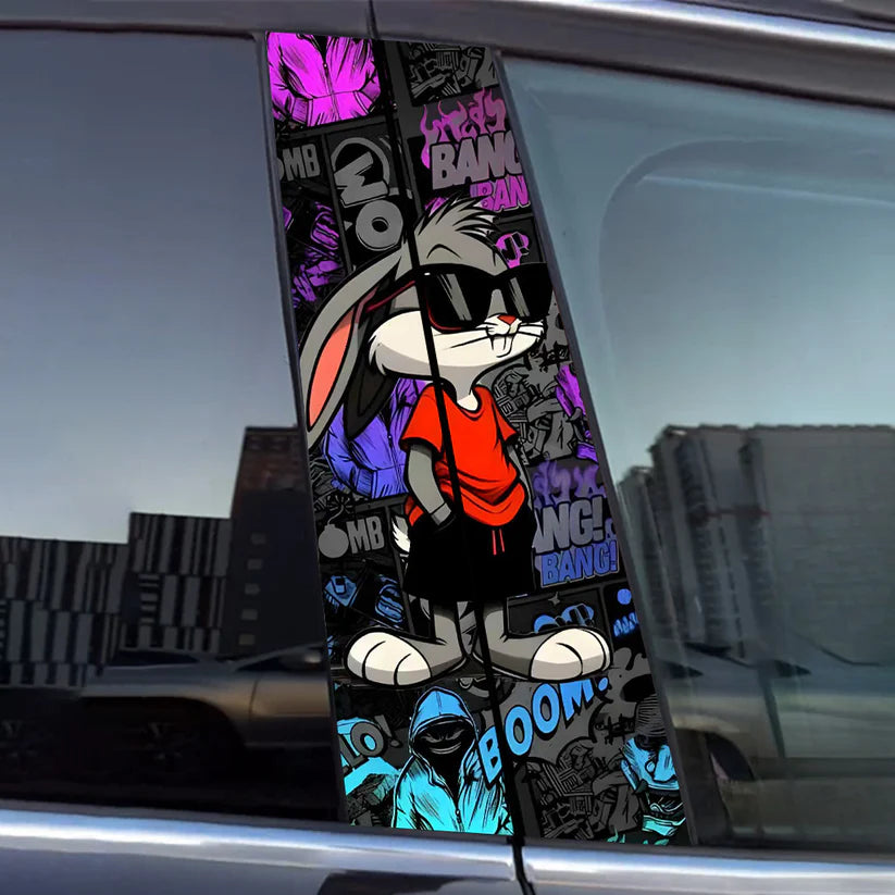 Autocollant de voiture animaux cool