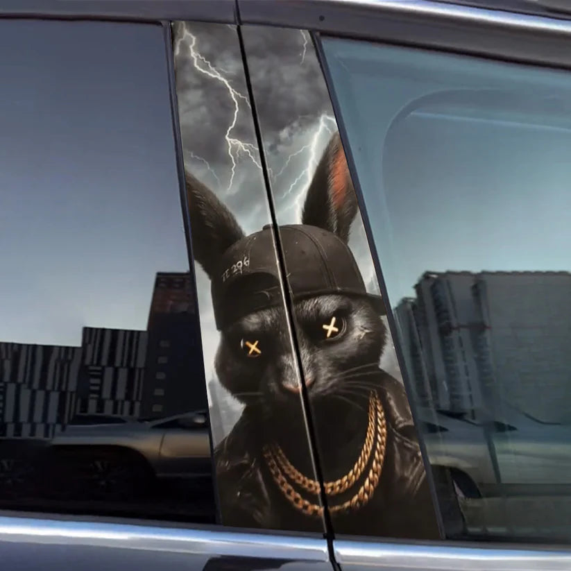 Autocollant de voiture animaux cool