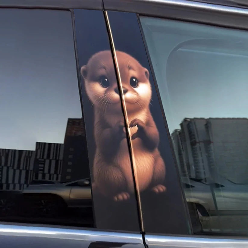 Autocollant de voiture animaux cool