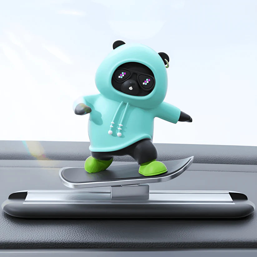 Skate Bear Car Dashboard Ornament