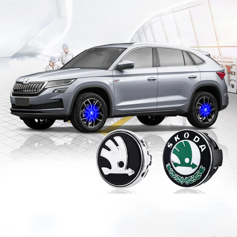 4 enjoliveurs de roue flottants à LED auto-alimentés