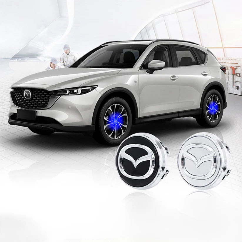 4 enjoliveurs de roue flottants à LED auto-alimentés